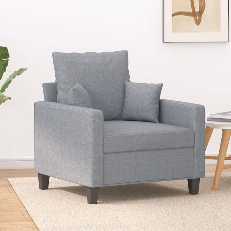 Maison Exclusive - Poltrona Grigio chiaro 60 cm Tessuto