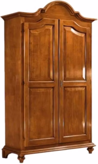 Armadio in legno stile arte povera con 2 ante Mobili 2G colore noce L: 112 cm, P: 46 cm, H: 204 cm – 4