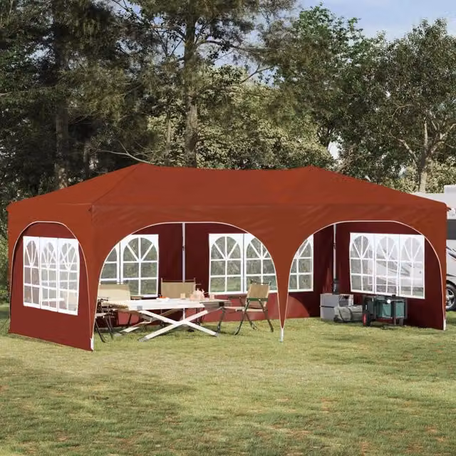 Tenda per feste a pop-up 575 x 288 x 245 cm Terracotta 42019897