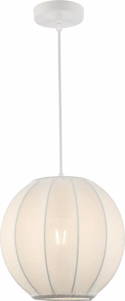 Lampada a sospensione Dana Bianca 1xE27