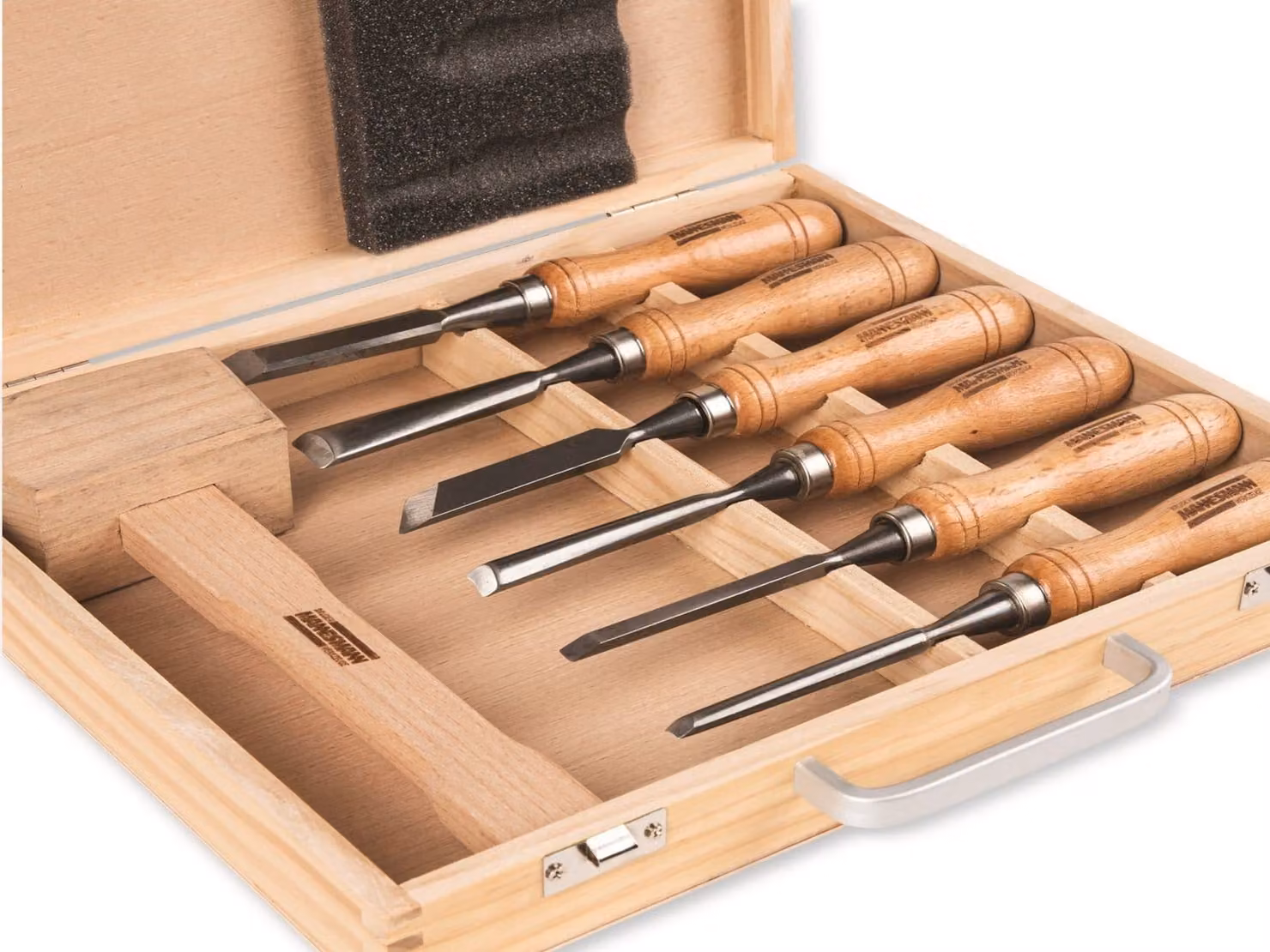 BRÜDER MANNESMANN GREEN LINE M66107 BRÜDER MANNESMANN Set di utensili per intaglio, 7 pezzi