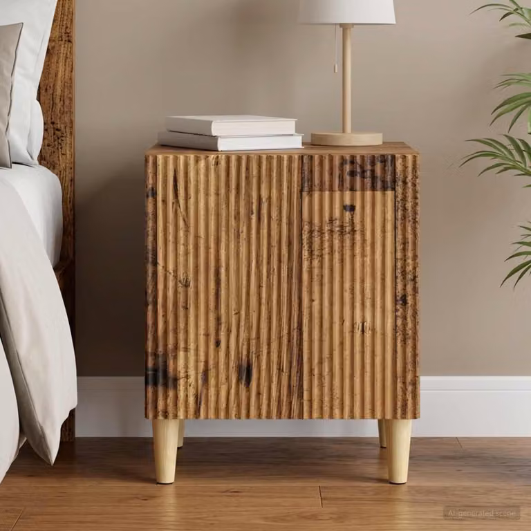 Armadio da notte vidaXL in legno antico marrone L 43 cm, P 34,5 cm, H 50 cm