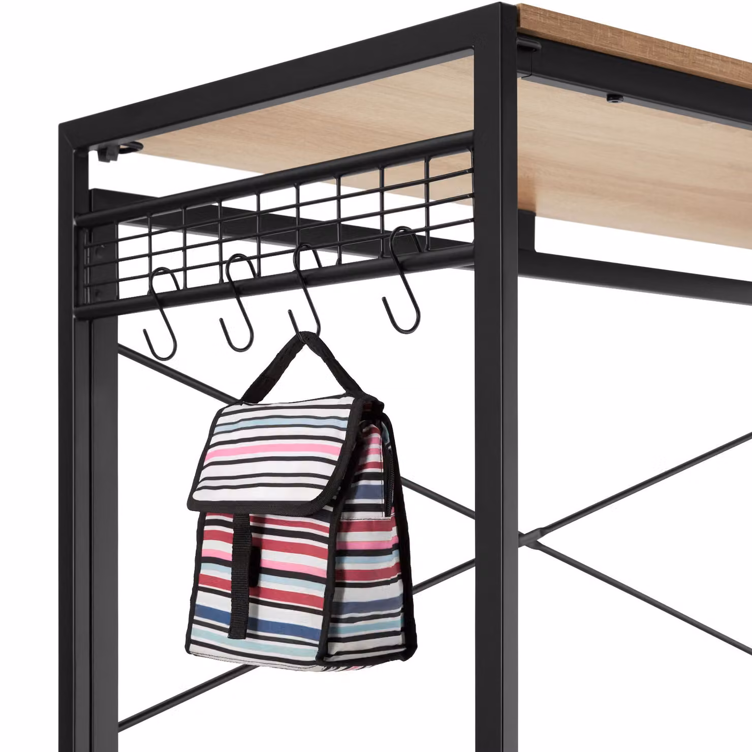 Scrivania pieghevole TecTake in stile industriale con piano in rovere e finitura opaca, L: 102 cm, P: 51 cm, H: 77 cm – 1