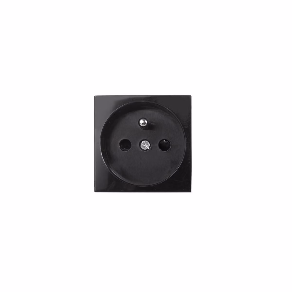 Presa ad incasso tipo E, nera, per telaio in vetro, 250V 16A