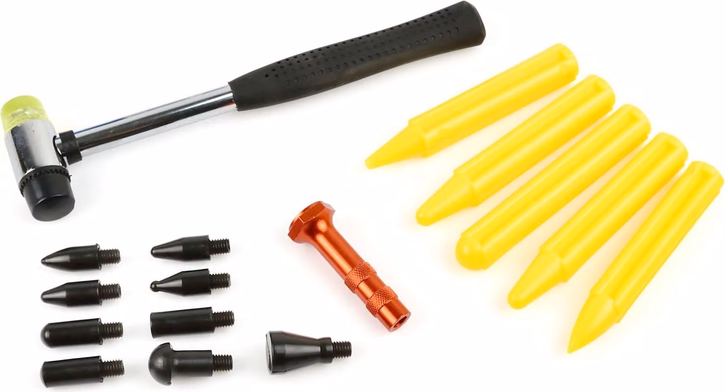 Kit di riparazione delle ammaccature PDR, 15 pezzi, senza verniciatura