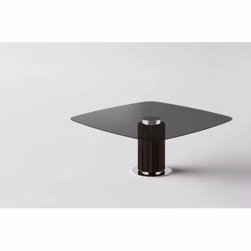 Tavolo Hybrid quadrato tondo o rettangolare fisso in vetro Tonelli Design