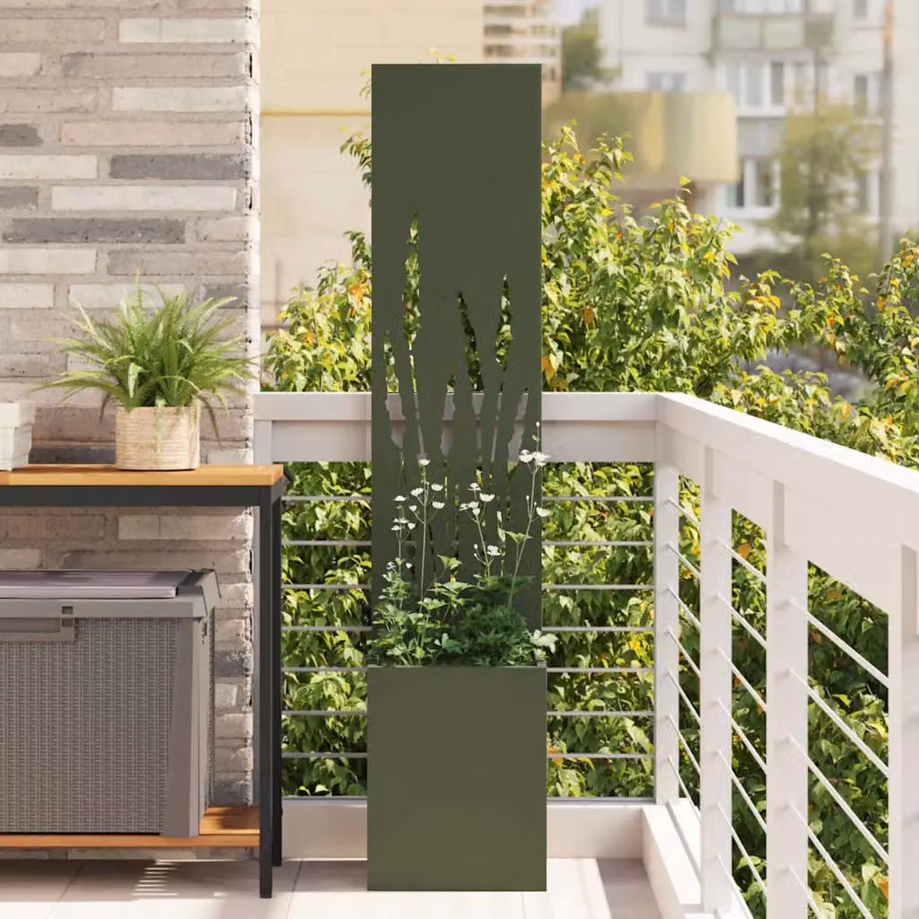 Paravent per privacy in giardino vidaXL Oliver, verde, L/P/H: 32 x 32 x 150 cm