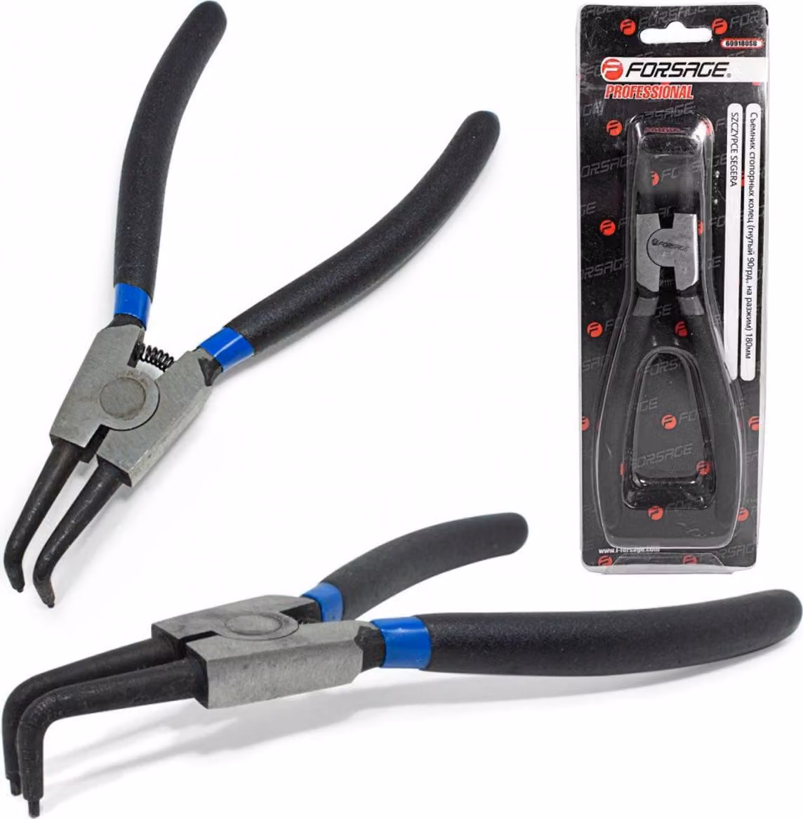 Pinze per conduttori esterni piegate 180 mm a 90°