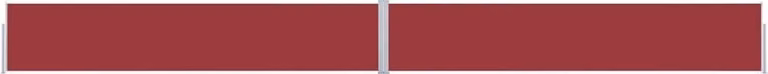 Tenda Laterale Retrattile per Patio 170x1200 cm Rossa
