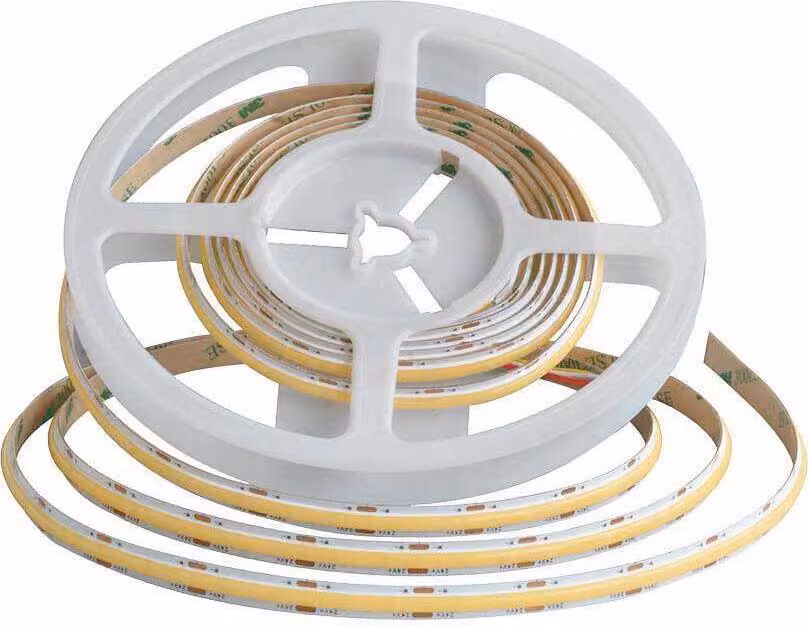 5m COB LED Striscia DC 24V Strisce LED con 480LEDs 8mm larghezza Bianco caldo 5 metri