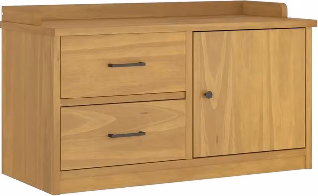 Panca da Corridoio SANDNES 87x40x50 cm Legno Massello di Pino