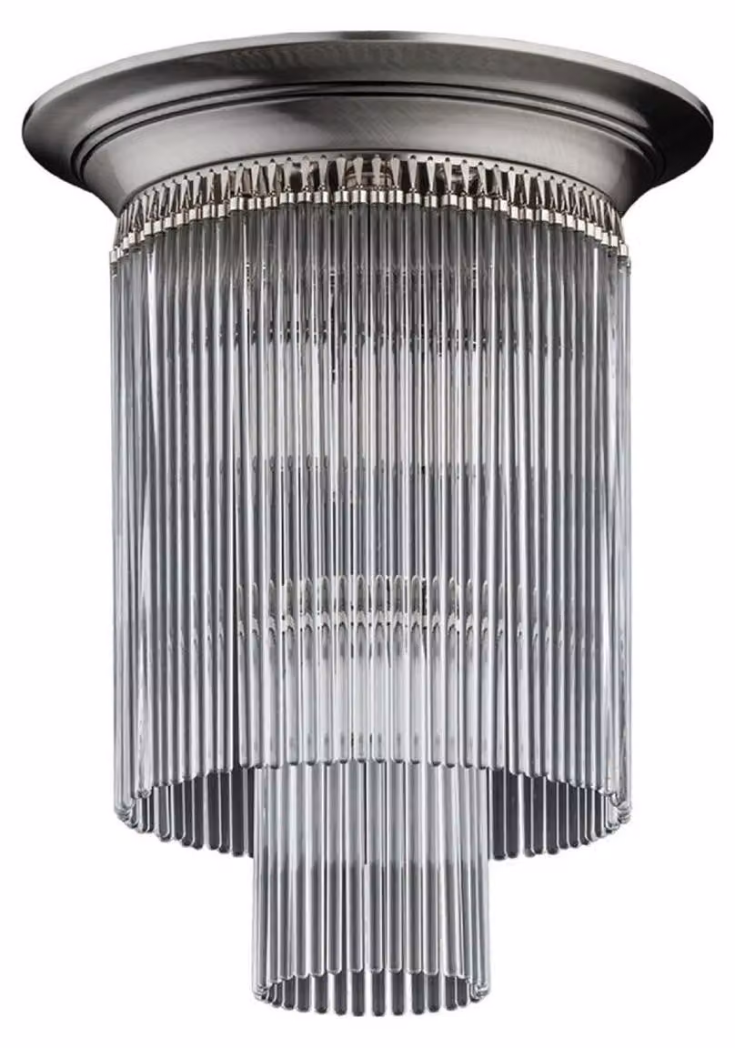 Casa Padrino plafoniera barocca argento Ø 34 x H. 41 cm - Luci in stile barocco