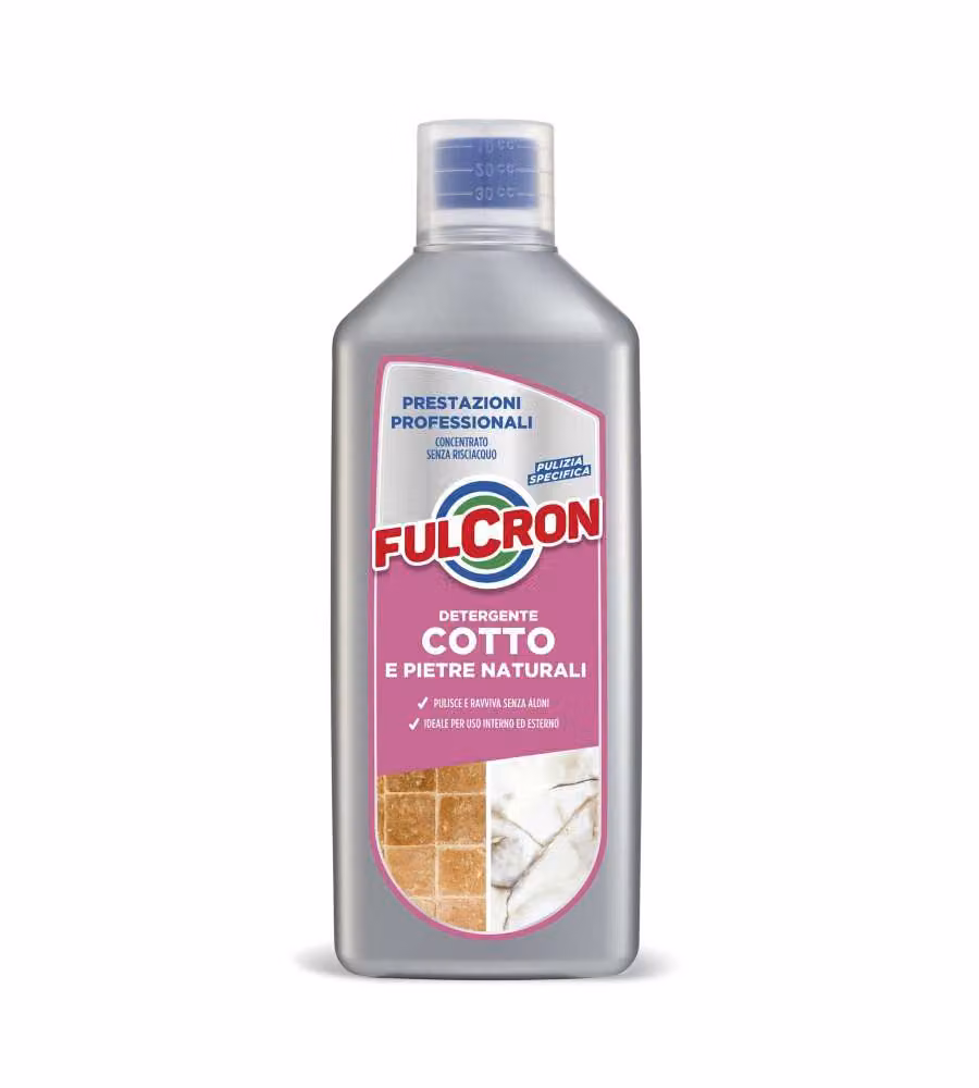 Fulcron Detergente per Pavimenti in Cotto e Pietre Naturali 1L