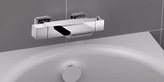 ROUSSEAU Karen thermostatic bath and shower mixer - Chrome