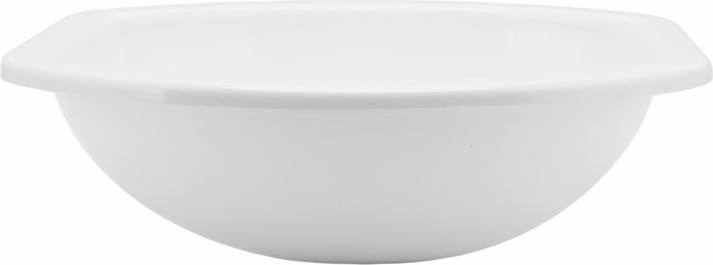 404 x 384 x 130 mm, lavabo bianco, acrilico moderno, foro di scarico da 40 mm per caravan, camper, yacht, bagno