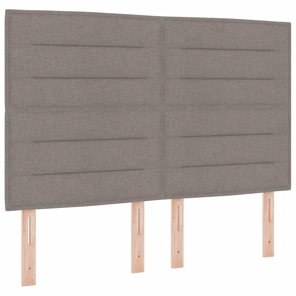 Letto a molle con strisce LED e porte USB vidaXL in tessuto beige o grigio con molle a tasche individuali L/P/H: 160 x 200 x 163 cm – 2