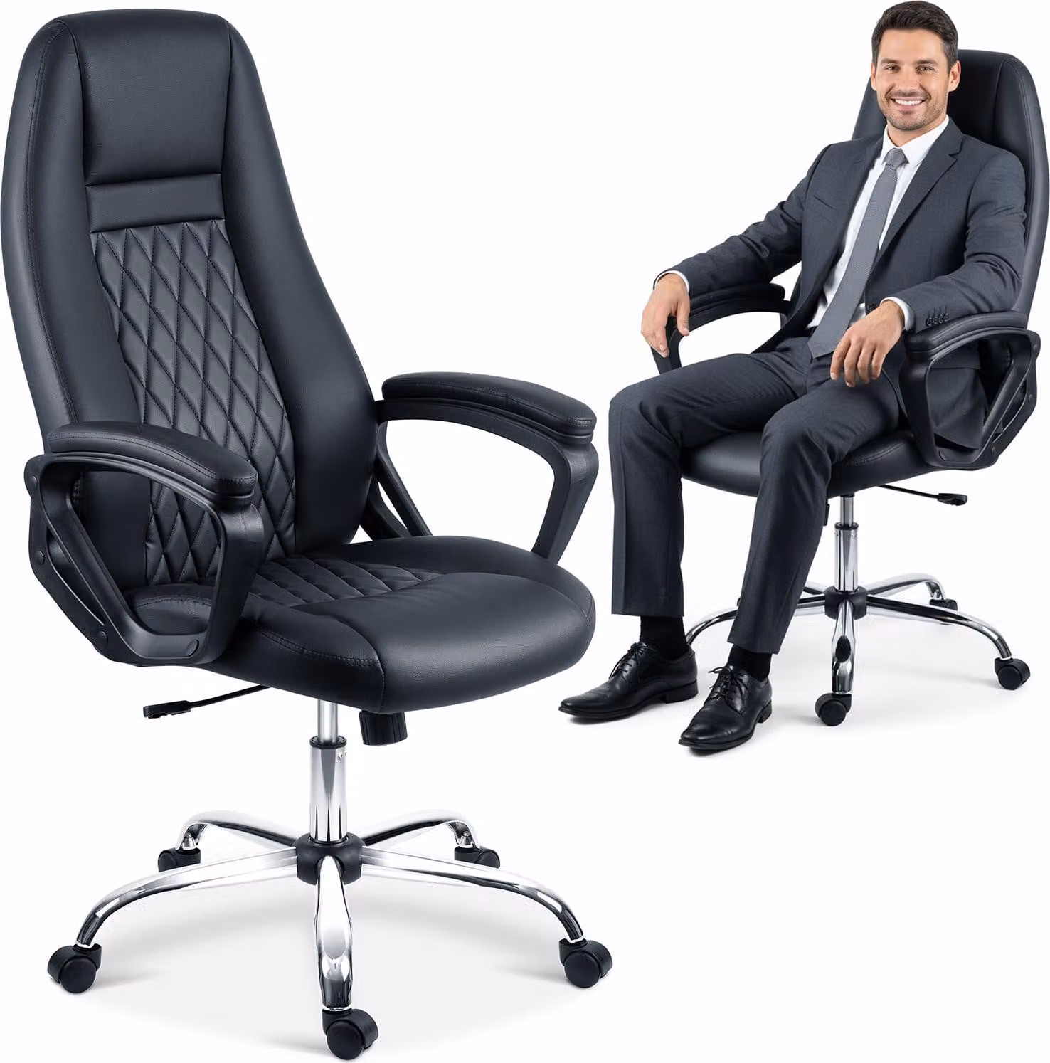 Sedia per ufficio Sofotel in ecopelle