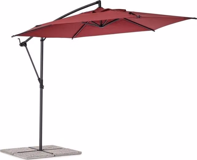 Ombrellone Da Giardino BIZZOTTO TROPEA 3M Antracite-Borgogna