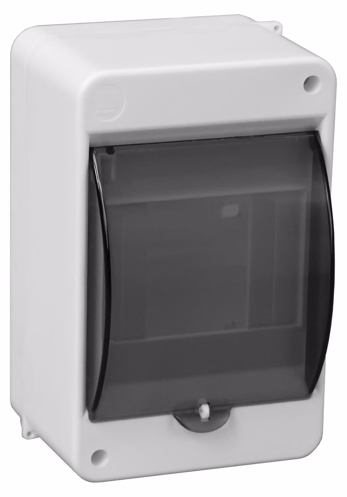 Scatola di distribuzione piccola da superficie 4 mod. Scatola portafusibili trasparente Scatola di distribuzione N+PE