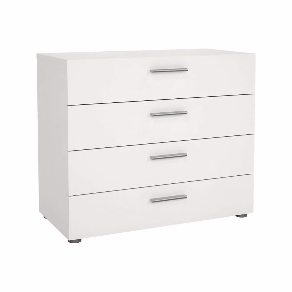Cassettiera Arwen DMORA Bianco per camera da letto e soggiorno L 80 cm, P 40 cm, H 68 cm – 2