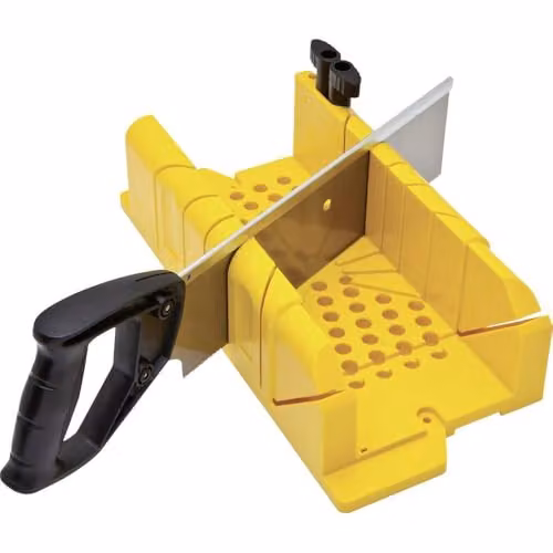 STANLEY 1-20-600 Tagliacornici in ABS e Sega a Dorso, 220 x 80 mm