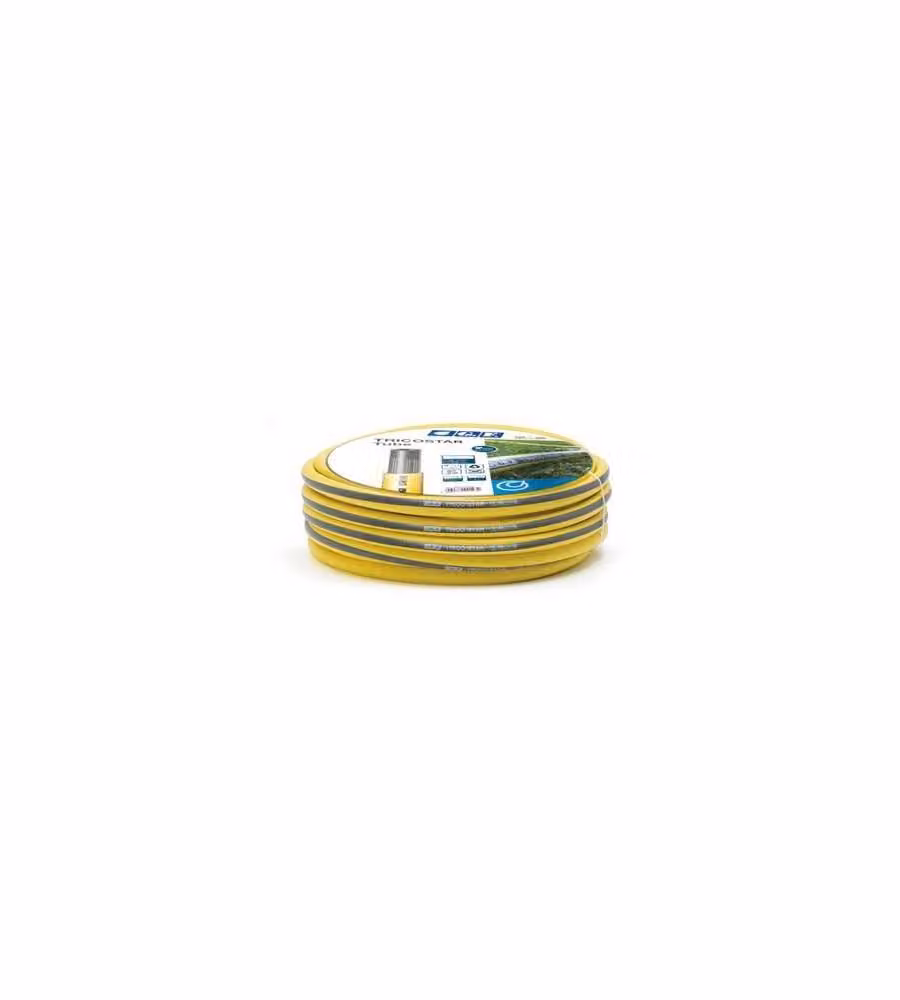 Tubo Trico Star 15 m giallo opaco diam. 15 mm per giardino