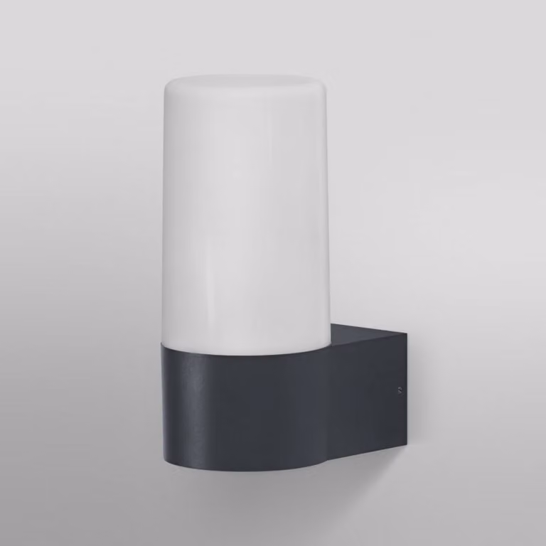 LEDVANCE SMART+ WiFi Outdoor Pipe Wall, RGBW dimmerabile, Nero, Alluminio, Moderno