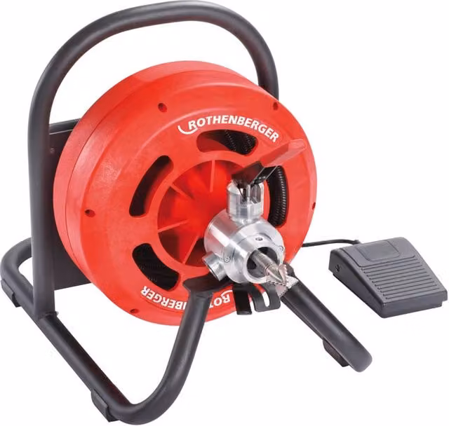 Sturatubi a tamburo Rothenberger Rodrum S10 rosso, Lunghezza: 10 m, Diametro: 10 mm
