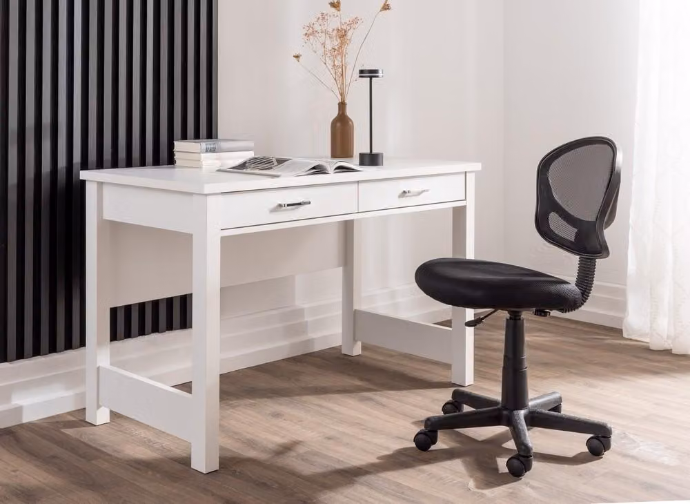 Scrivania, circa 120 x 60 x 76 cm - Bianco