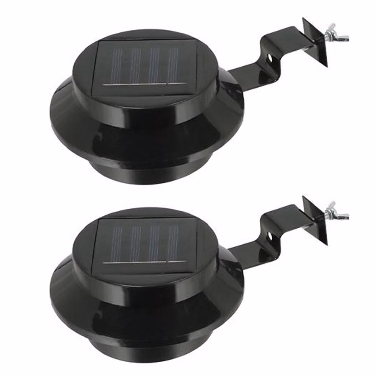 2 lampade solari per grondaia, lampada per grondaia, illuminazione per grondaia, lampada solare per grondaia, illuminazione solare, lampada da esterno