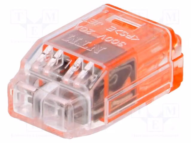 Connettori rapidi QLX per cavi da 1,5 a 2,5 mm², tensione 600V, sistema di fissaggio rapido
