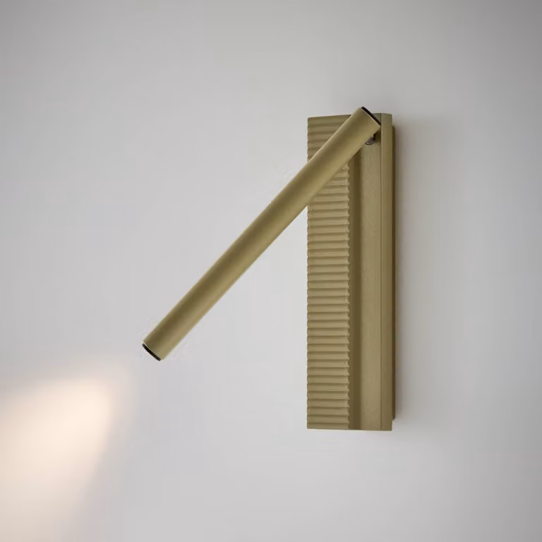 Bover Applique da parete Arid A/03, Verde, Soggiorno / Sala da pranzo, Alluminio, Design, Applique