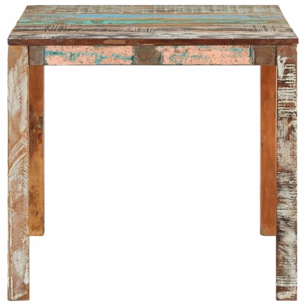 Tavolo da Pranzo 82x80x76 cm in Legno Massello di Recupero