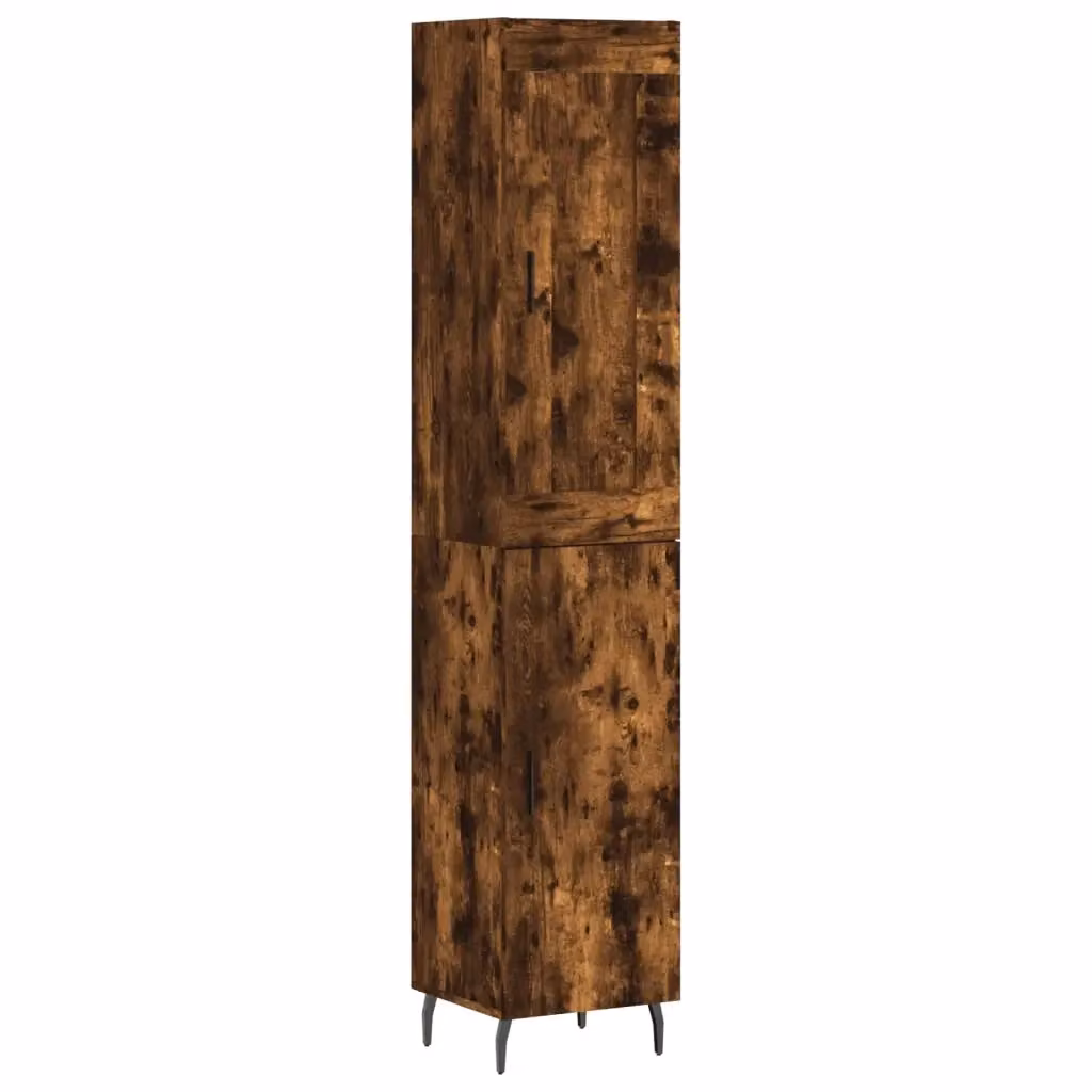 Credenza a parete vidaXL in legno rovere color marrone L: 34,5 cm, P: 34 cm, H: 180 cm – 2