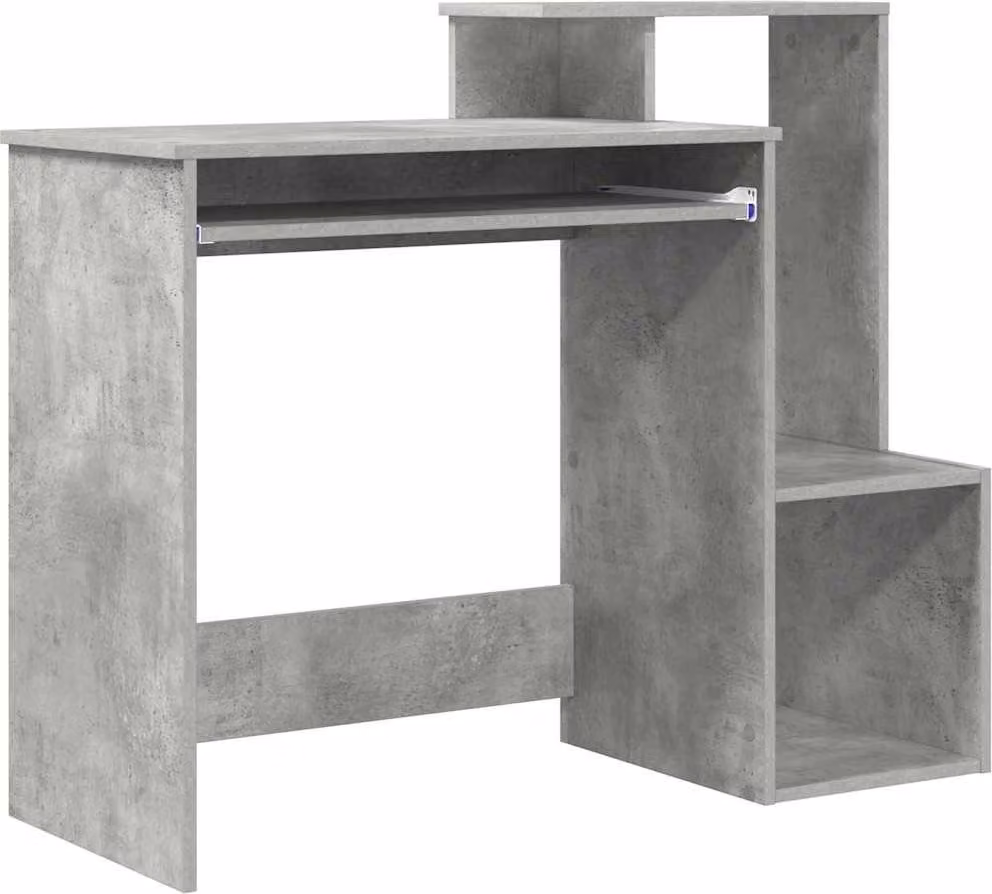Scrivania Grigio cemento 106 x 41 x 88.5 cm Legno multistrato