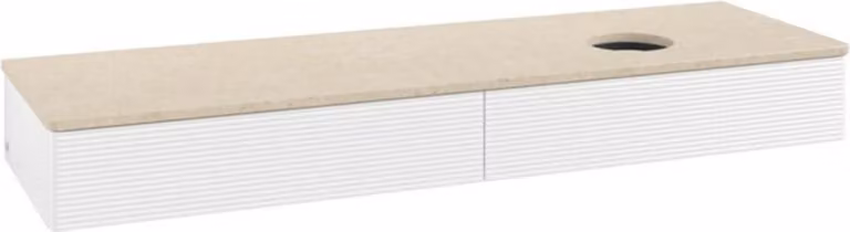 V&B Mobiletto con struttura anteriore - illuminazione Antao 160x50cm, WBP-colore botti