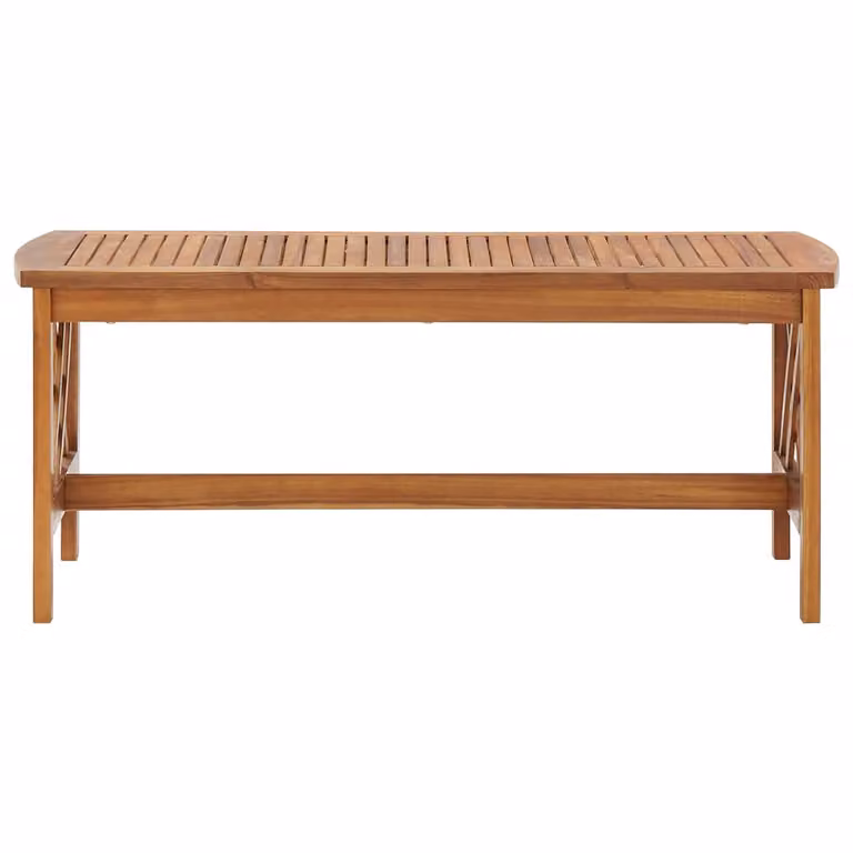 Tavolino 102x50x43 cm in legno massiccio di acacia