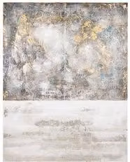 Riproduzione dipinto astratto moderno CROWN multicolore L: 140 cm x H: 180 cm