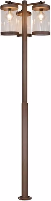 Lampione da giardino SAMBESI Trio 3xE27 ruggine IP44