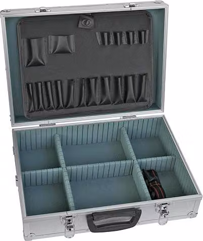 Valigia per attrezzi Strend Pro ATB80, Alu, alluminio, 45x33x15 cm, con serratura