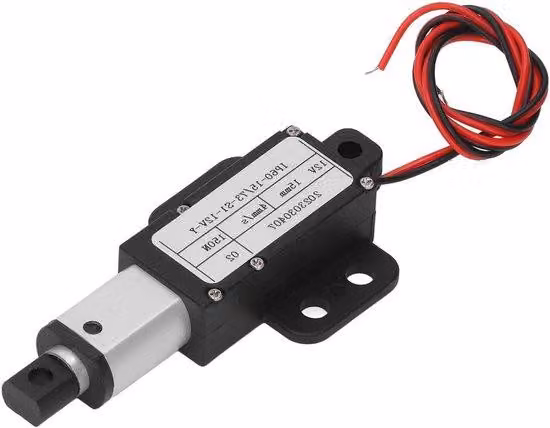 Attuatore lineare elettrico 12 V, corsa 15 mm, forza 150 N, velocità 4 mm/s per sollevatori per divani