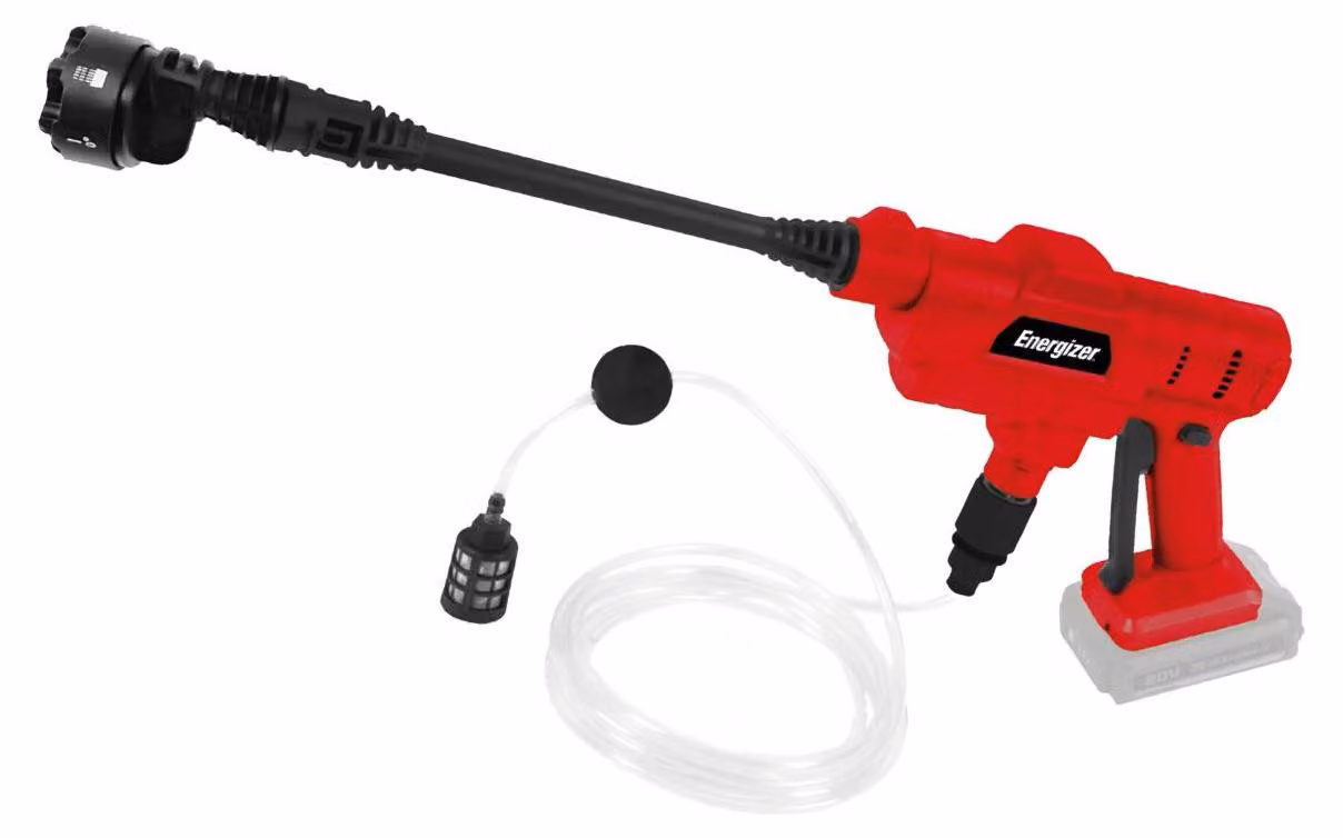 Energizer 20V idropulitrice a batteria 6in1 ugello 25 bar 198 l/h