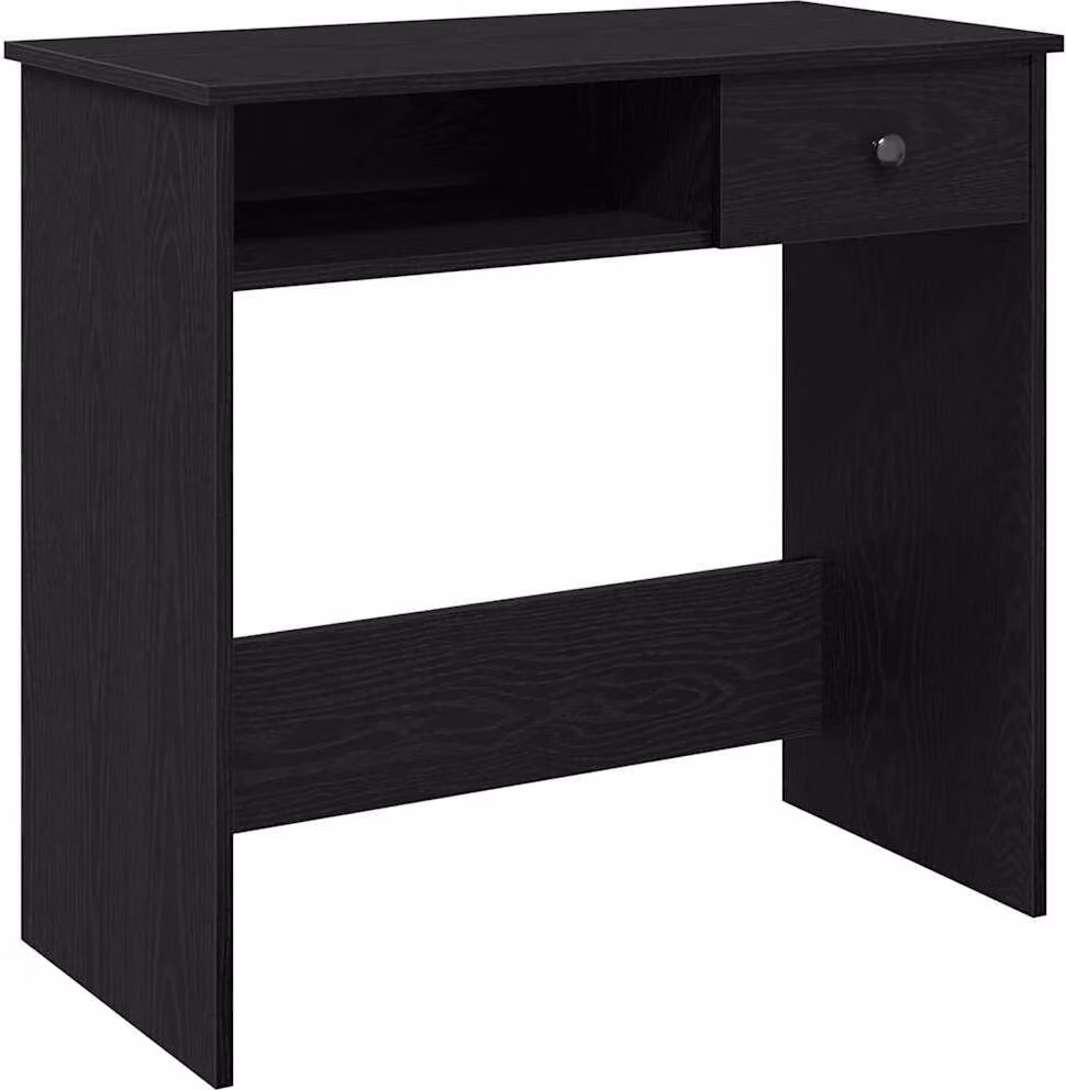 Scrivania Nera 80x40x75 cm in Legno Multistrato