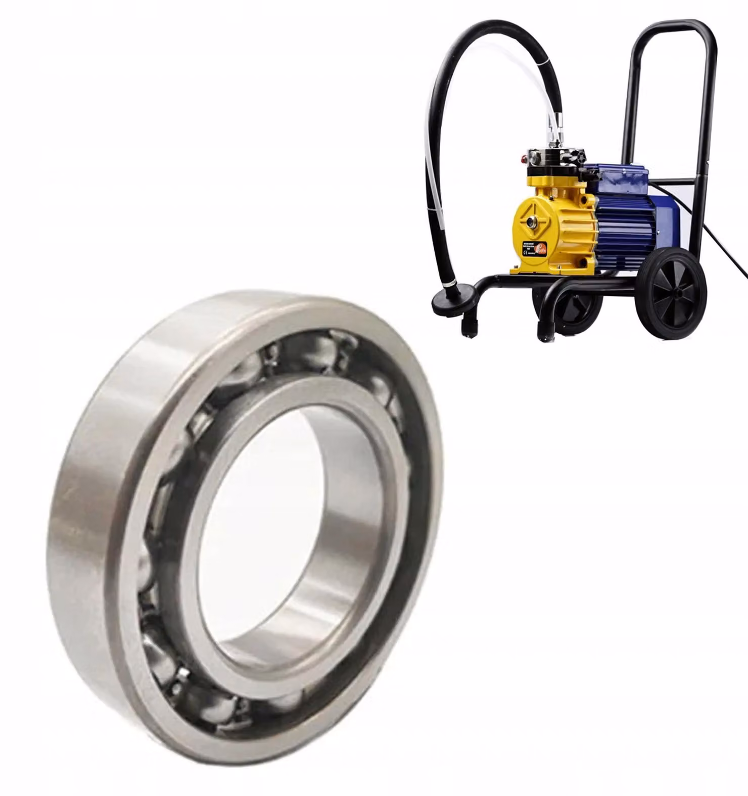 Rosfix Cuscinetto Eccentrico 6206 – Per Spruzzatori di Vernice SS02, SBS03, BSS07, OSS04, RSS05 | Alta Precisione e Durata | Facile Installazione