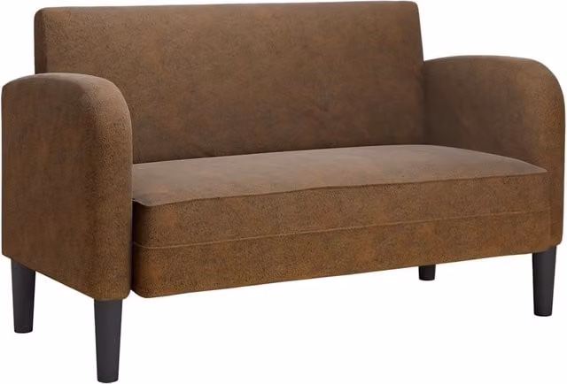 Divano | Divano da soggiorno | Sofa Divanetto Marrone 110 cm in Similpelle