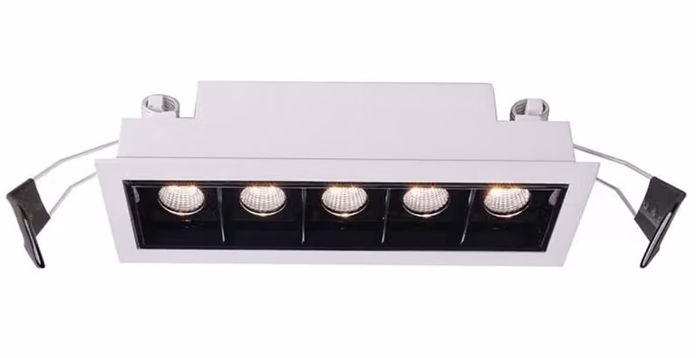 Deko-Light 565250 Plafoniera da incasso Ceti 5 , bianco opaco