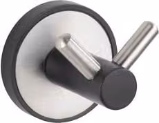 Appendino doppio per bagno Wenko UDINE color argento, L: 6 cm, P: 5,5 cm, H: 5 cm
