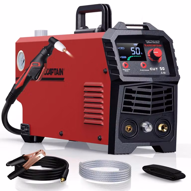 Tagliasaldatura al plasma - AR-CUT50 IGBT - Inverter da 50A, avviamento ad alta frequenza, plasma ad aria - Alimentazione 220V - Adatto per alluminio e acciaio - Portatile