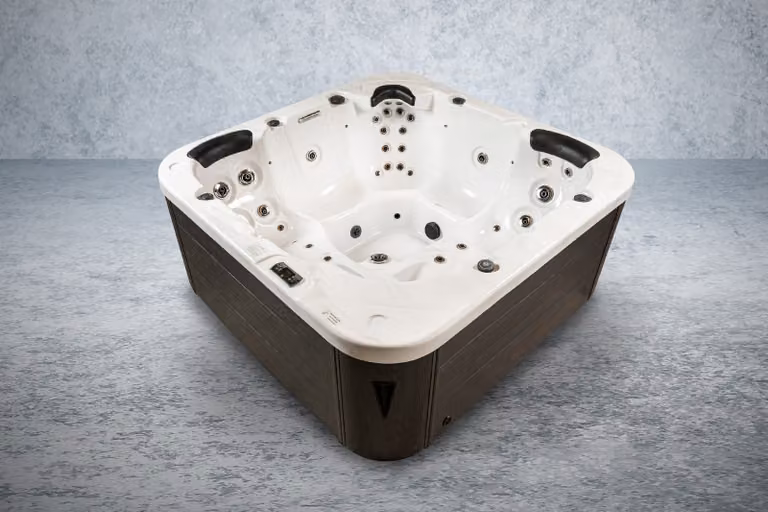 Vasca Idromassaggio Americana Da Esterno Torina Argento / Grigio 215 X 215 Cm
