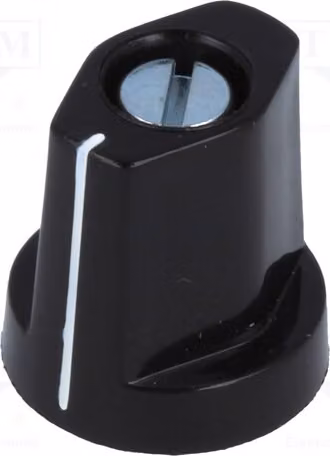 1 x Manopola rotante Kuntoff con flangia e indicatore, diametro albero: 4 mm, modello 355.41. Manopole rotanti per applicazioni industriali